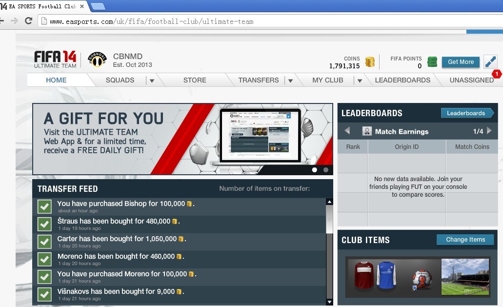 FIFA 14 COINS XBOX 360 in Stock